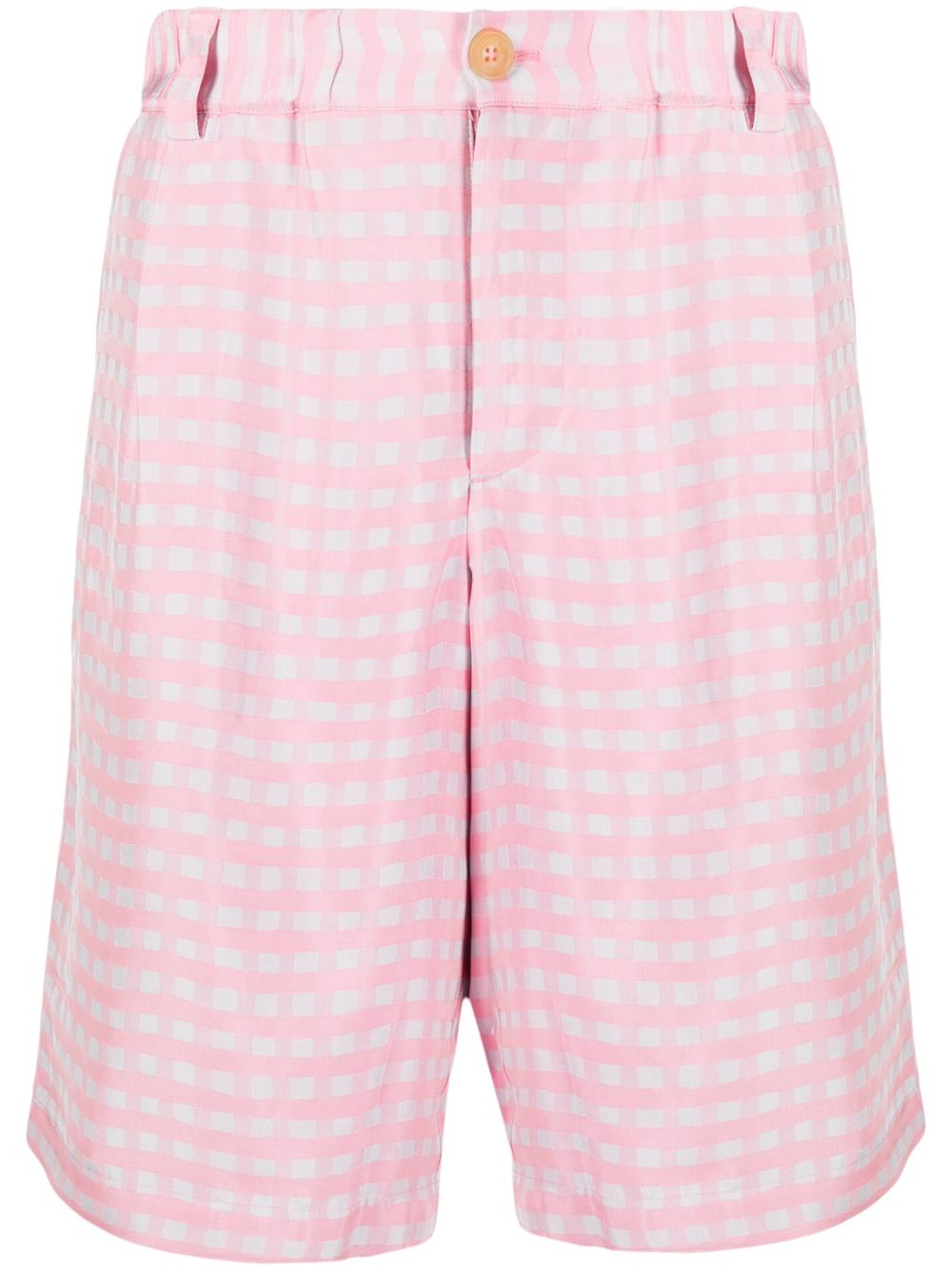 Jacquemus Le Short Gelati Pleated Shorts Pink Maison-Kitsune Men Tailored Shorts