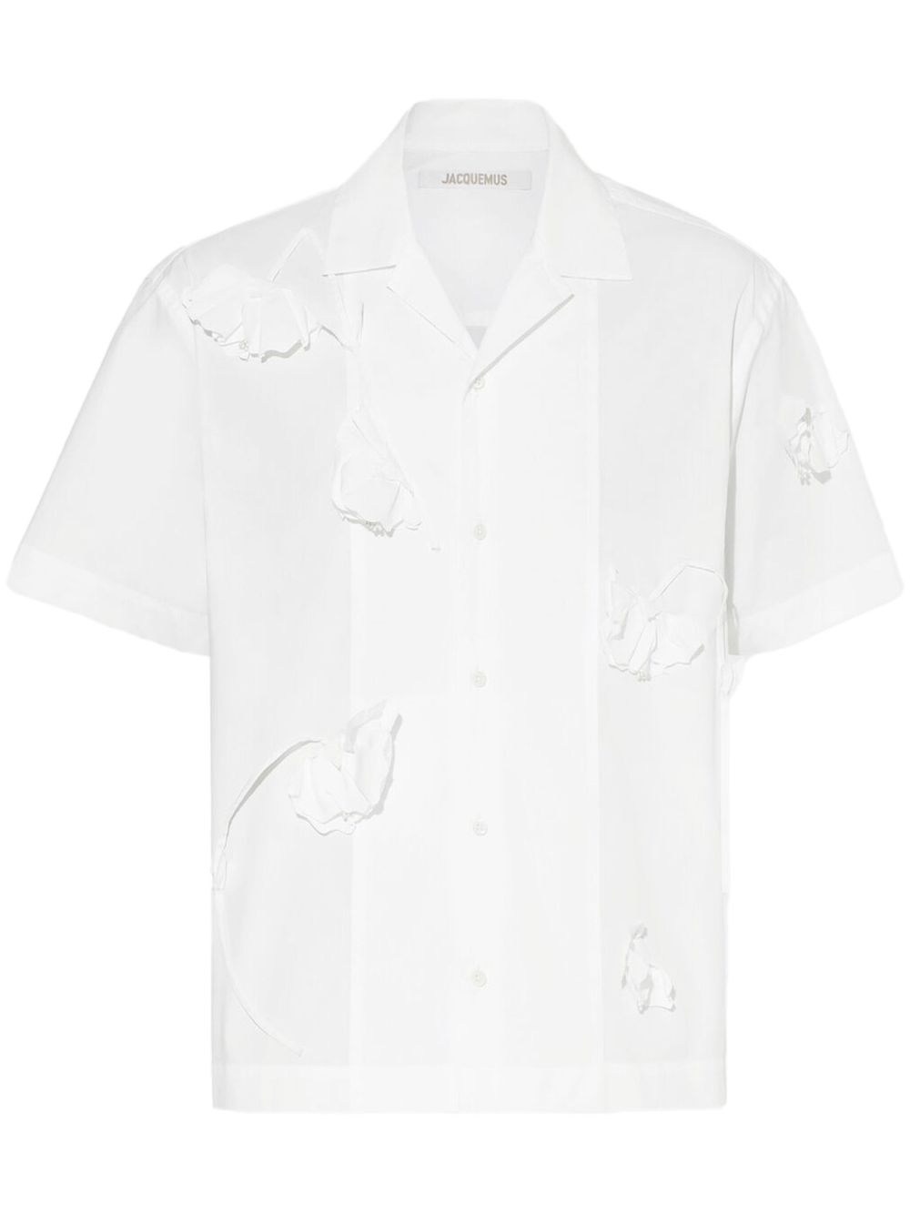Jacquemus floral-appliqué Shirt White Maison-Kitsune Men Shirts