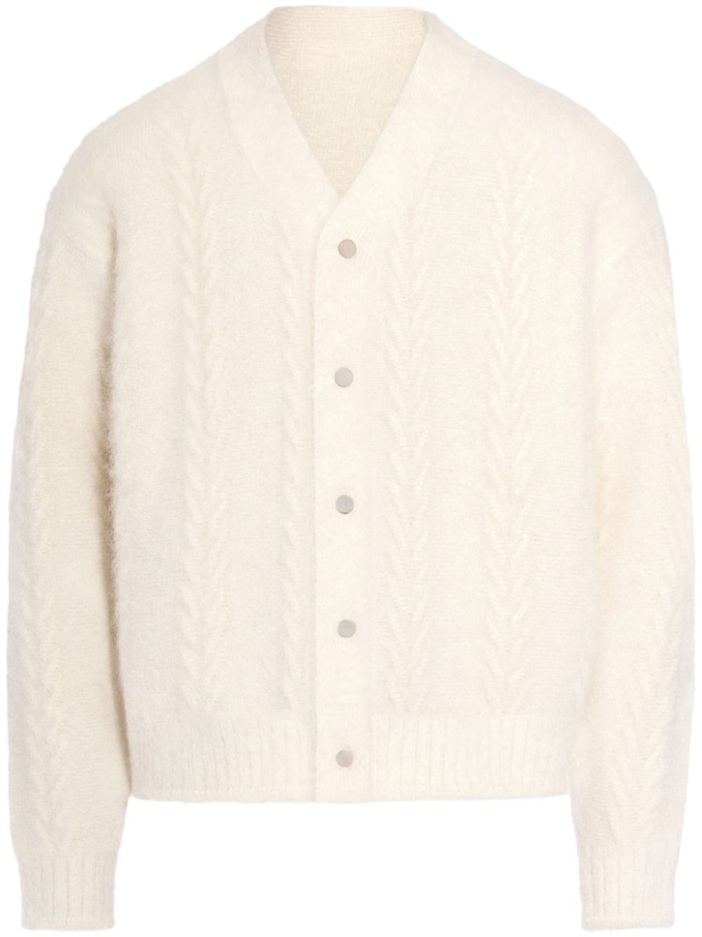 Jacquemus The Nuvola Cardigan White Men Cardigans Maison-Kitsune