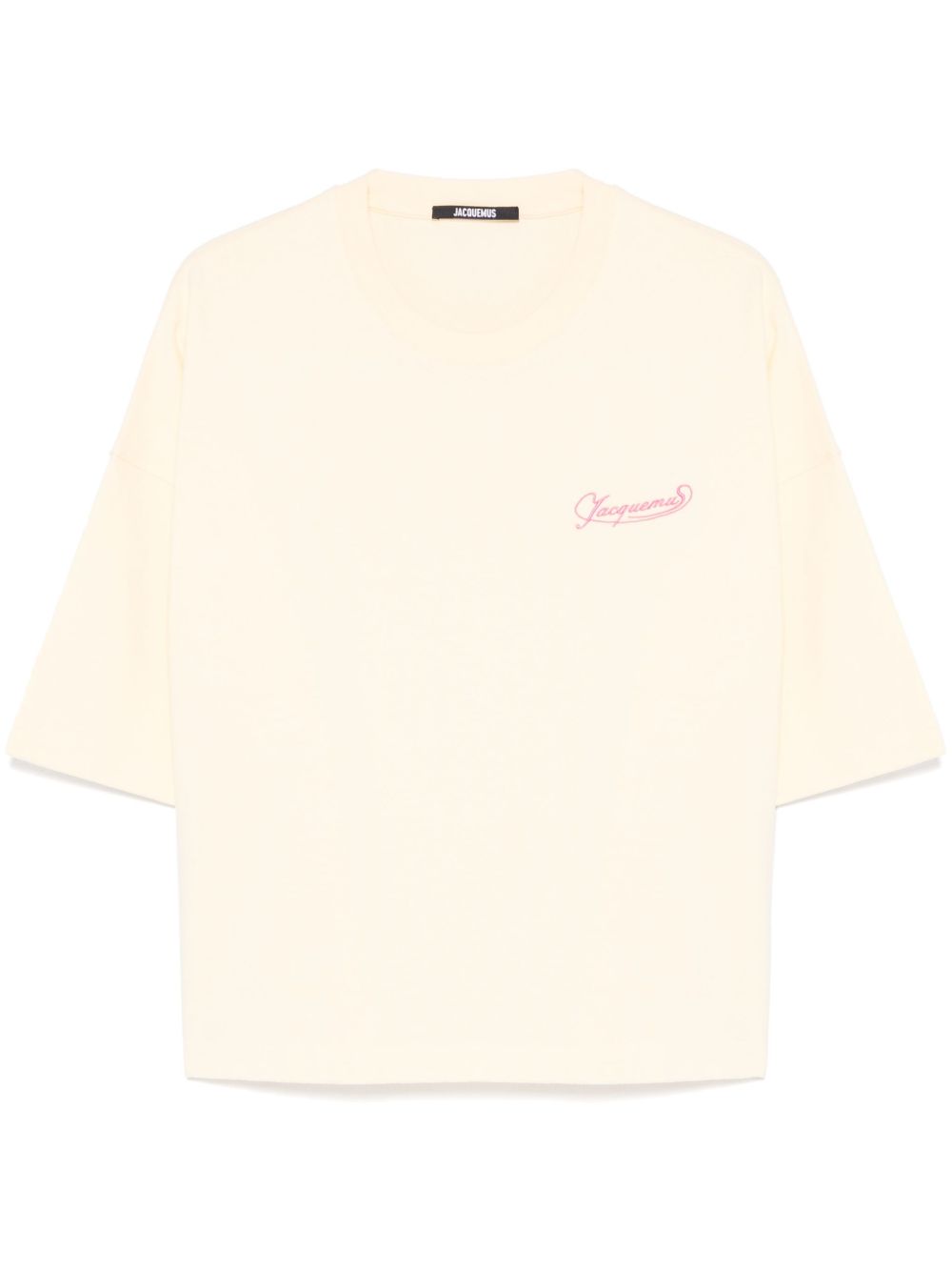 Maison-Kitsune Jacquemus Le Corto T-shirt Yellow Men T-Shirts