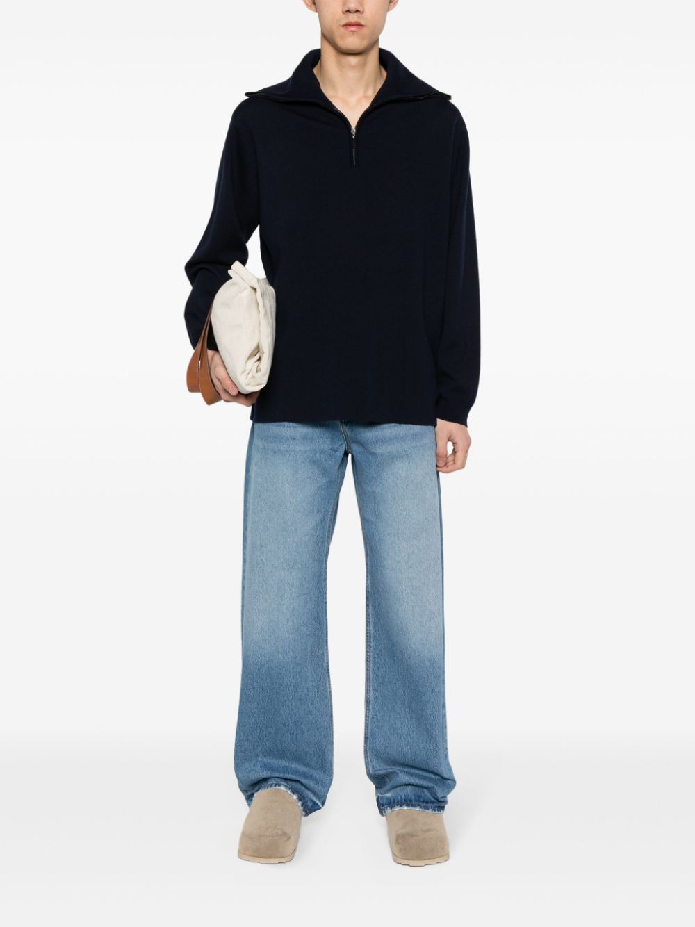 Maison-Kitsune Jacquemus Le De Nîmes straight-leg Jeans Blue Men Regular & Straight-Leg Jeans