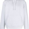 Jacquemus Le Brode Cotton Sweatshirt Grey Maison-Kitsune Men Hoodies