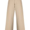Maison-Kitsune Wide Leg Pants Men Jacquemus Le Piccinni wide-leg Trousers Neutrals
