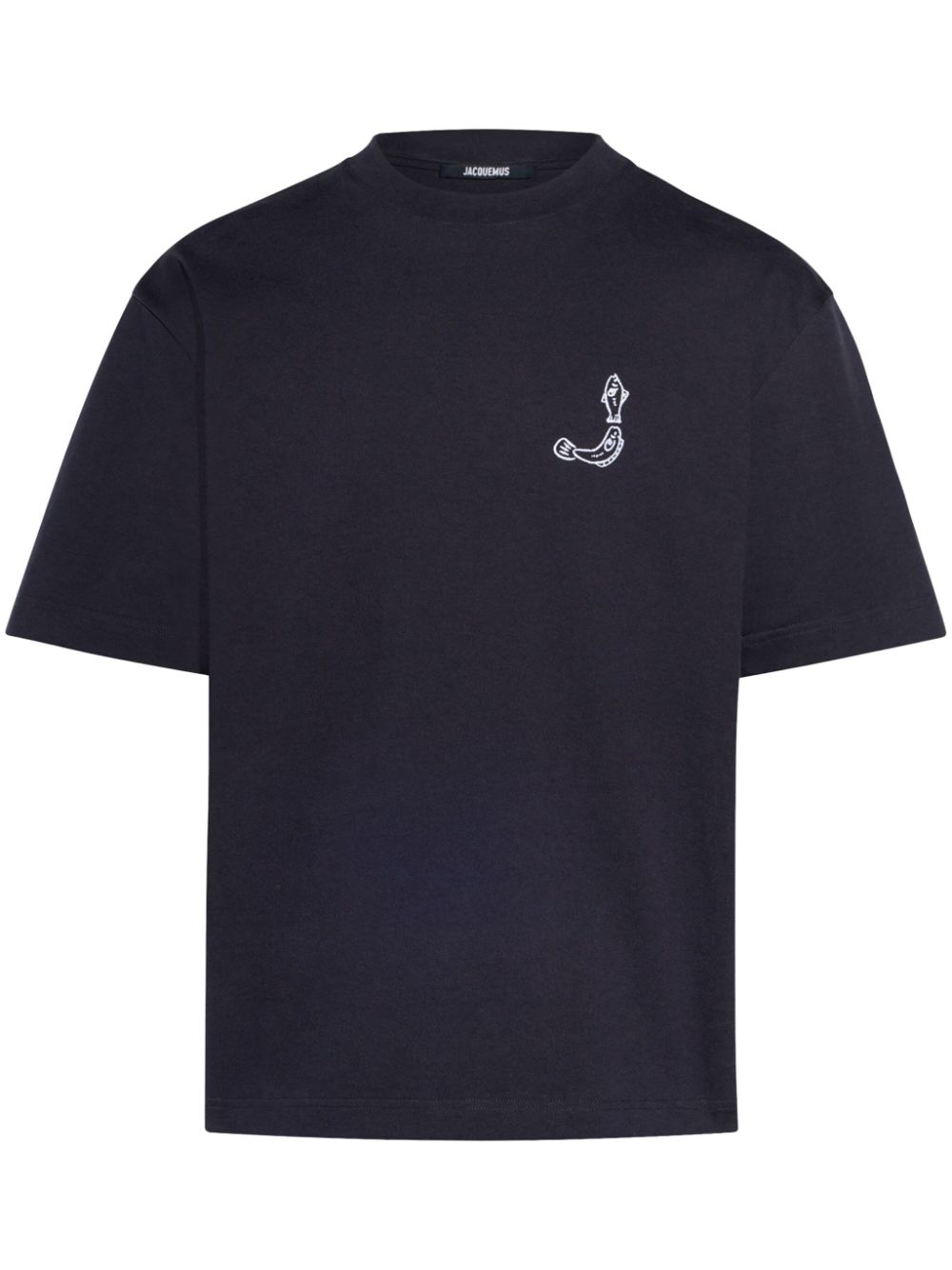 Maison-Kitsune T-Shirts Men Jacquemus Merù Cotton T-shirt Blue