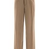 Maison-Kitsune Regular-Fit & Straight Leg Pants Men Jil Sander Mélange Wool straight-leg Trousers Neutrals