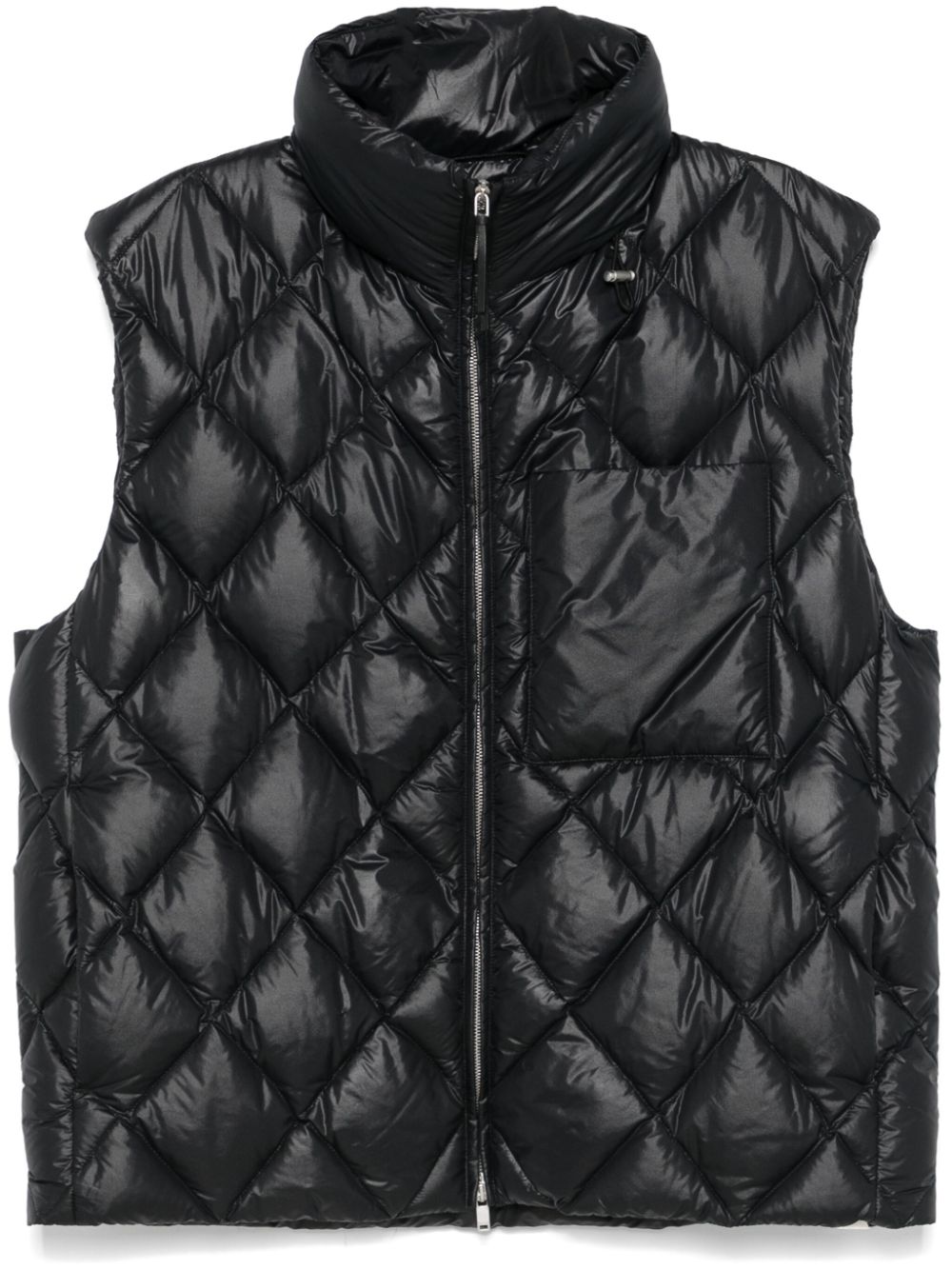 Jil Sander Quilted Gilet Black Men Waistcoats & Gilets Maison-Kitsune