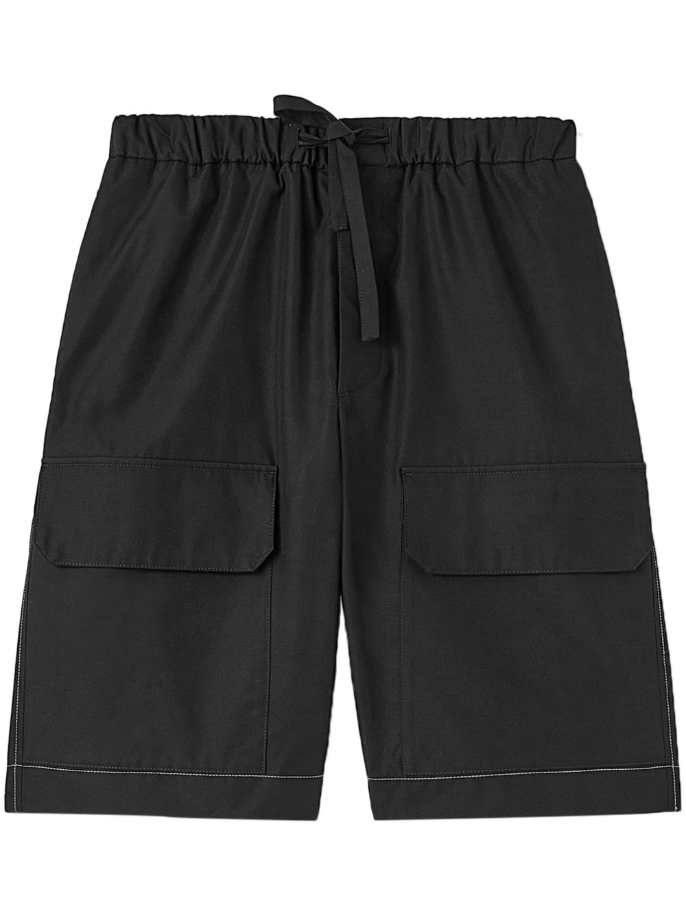 Men Bermuda Shorts Maison-Kitsune Jil Sander knee-length Bermuda Shorts Black