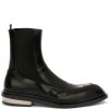 Jil Sander Leather Chelsea Ankle Boots Black Maison-Kitsune Men Boots