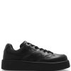 Jil Sander Leather Sneakers Black Men Low-Tops Maison-Kitsune