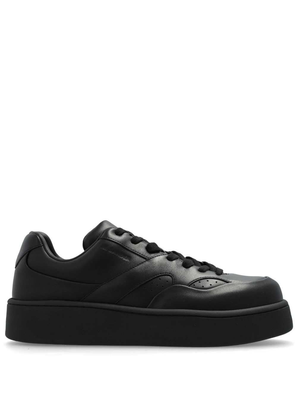 Jil Sander Leather Sneakers Black Men Low-Tops Maison-Kitsune