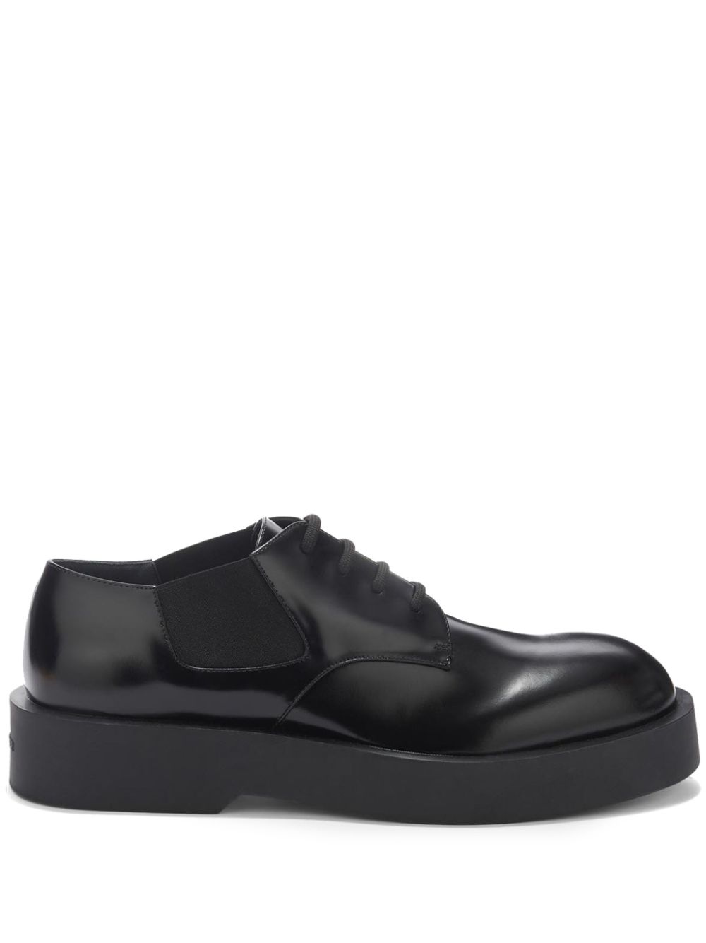 Maison-Kitsune Jil Sander chunky-sole Leather Derby Shoes Black Men Derby Shoes