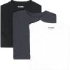 Men T-Shirts Maison-Kitsune Jil Sander logo-patch organic-cotton T-shirt (pack Of three) White