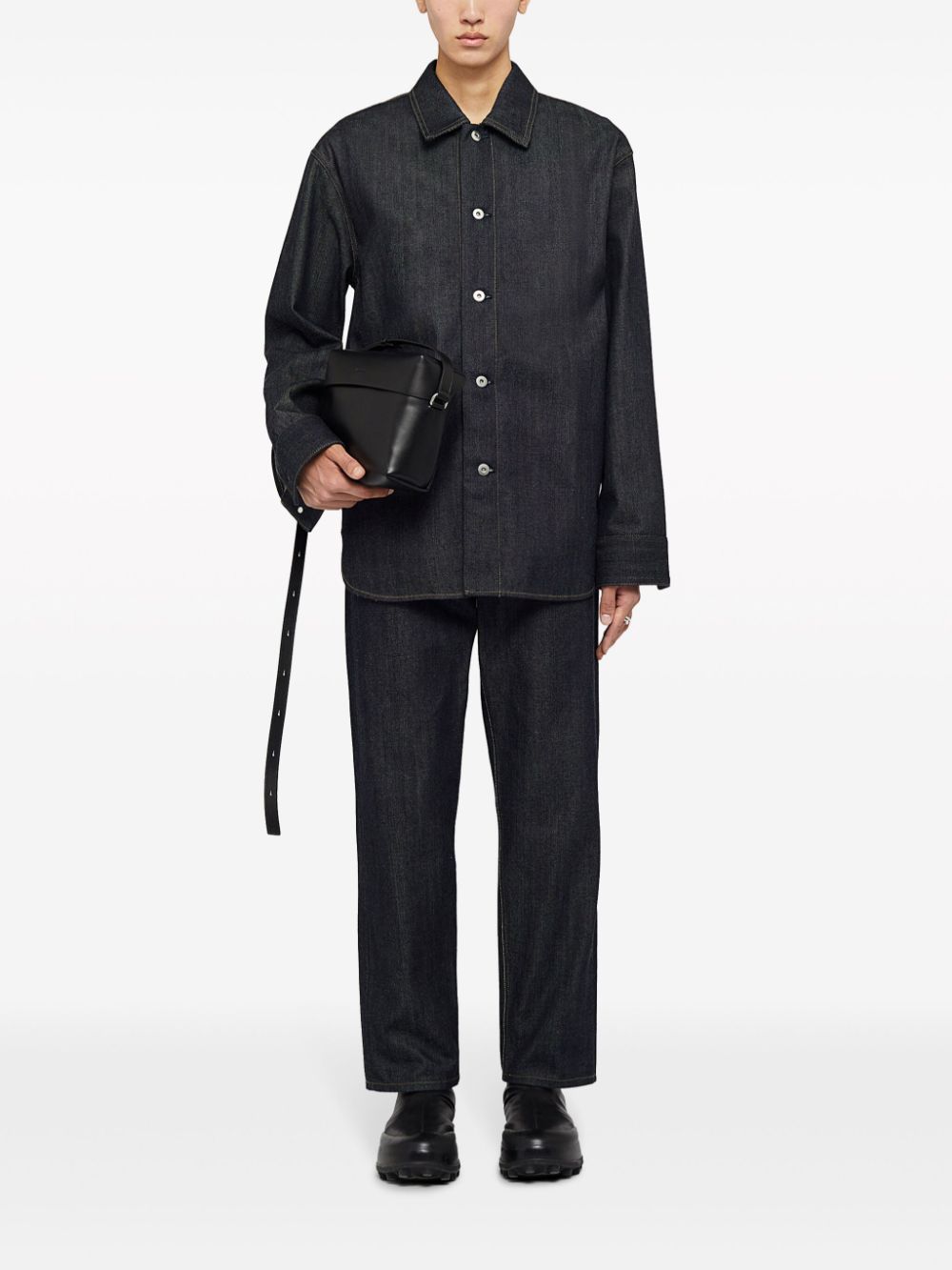 Jil Sander loose-cut five-pocket Jeans Blue Maison-Kitsune Men Relaxed-Fit Jeans