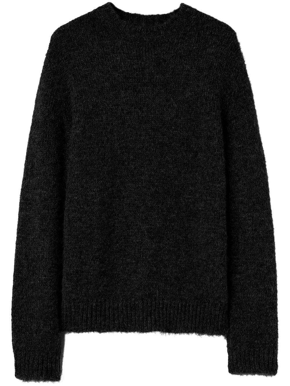Men Knitted Sweaters Maison-Kitsune Jil Sander brushed-finish Jumper Black