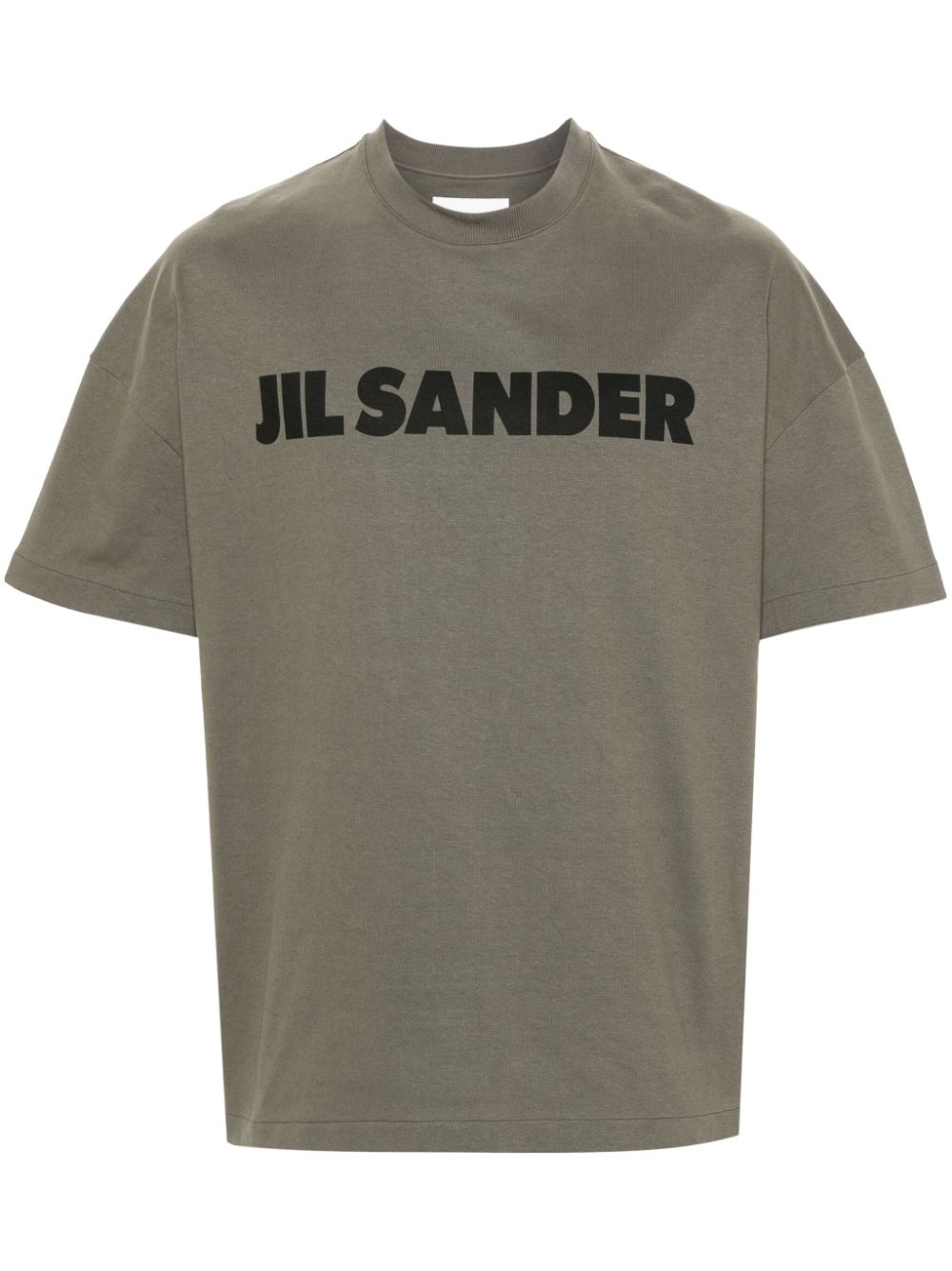 Jil Sander logo-print Cotton T-shirt Green Men T-Shirts Maison-Kitsune