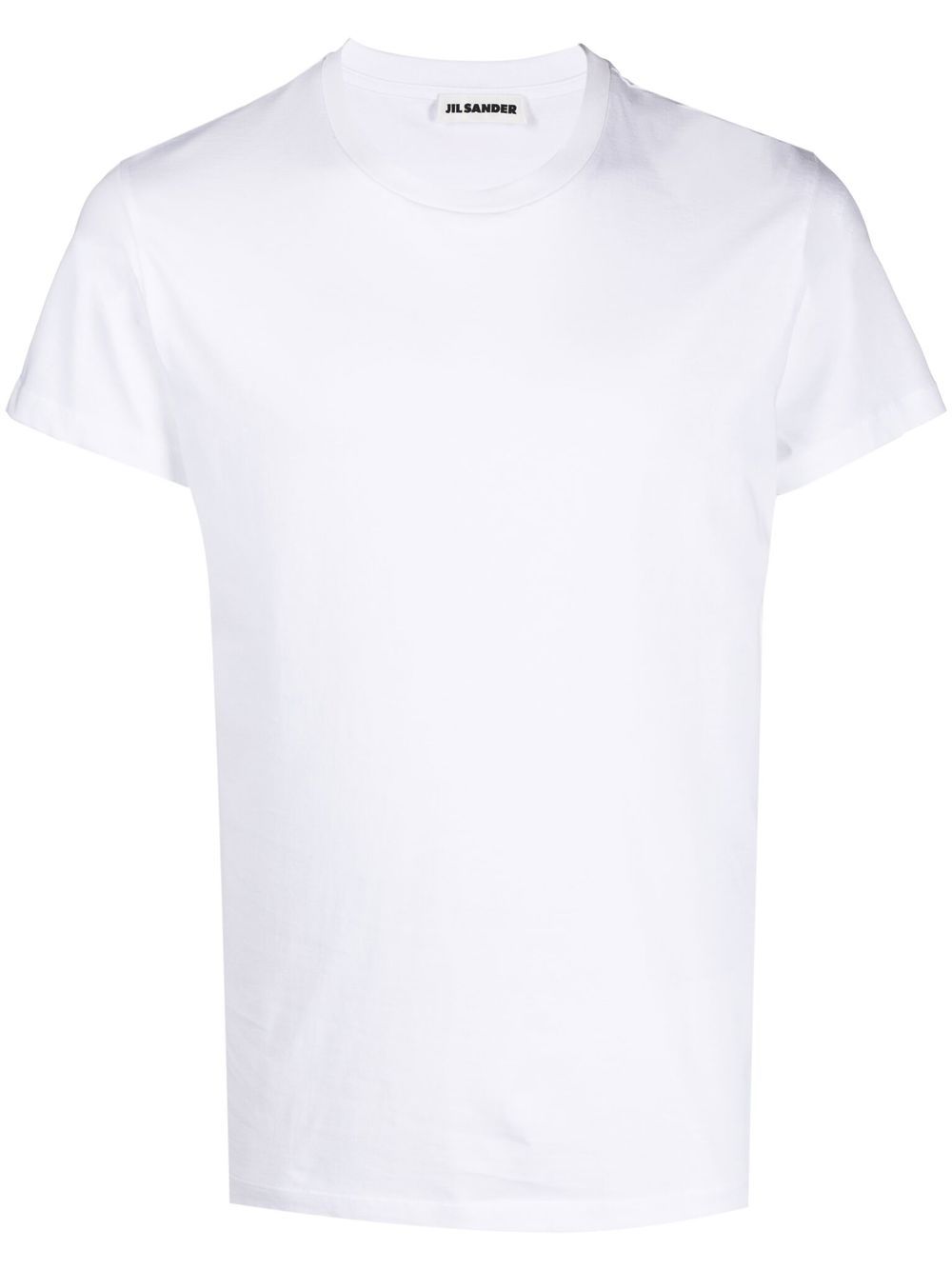 Maison-Kitsune T-Shirts Men Jil Sander crew-neck Cotton T-shirt White