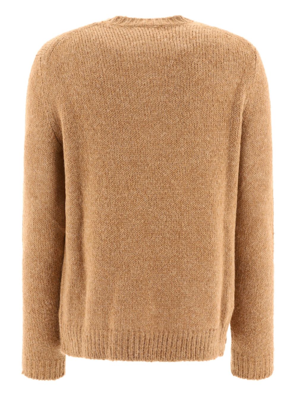 Jil Sander Crew Neck Wool Jumper Brown Men Knitted Sweaters Maison-Kitsune