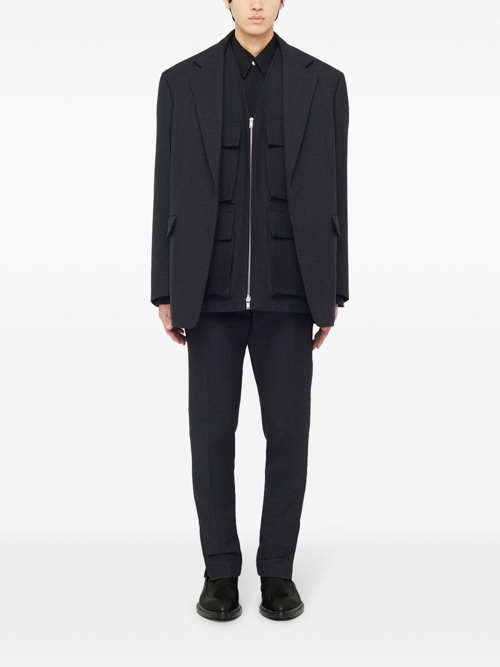 Jil Sander Twill Blazer Black Maison-Kitsune Men Blazers