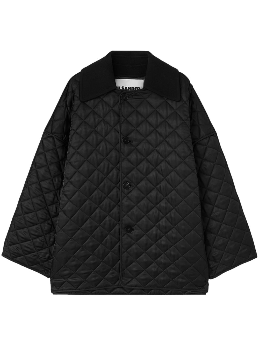 Jil Sander Quilted Jacket Black Maison-Kitsune Men Down Jackets