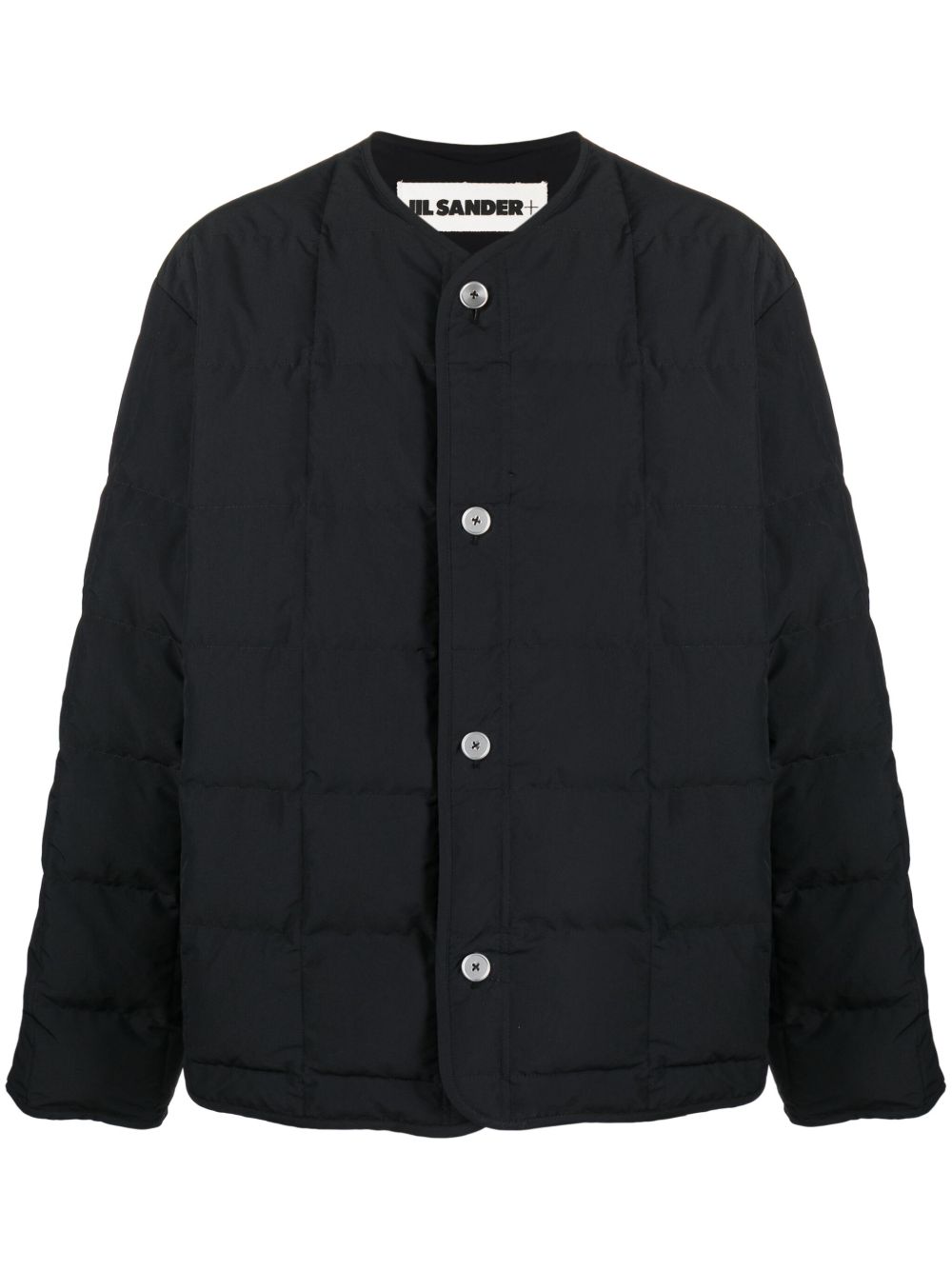 Men Down Jackets Maison-Kitsune Jil Sander single-breasted Padded Jacket Black