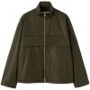 Maison-Kitsune Down Jackets Men Jil Sander funnel-neck Padded Jacket Green