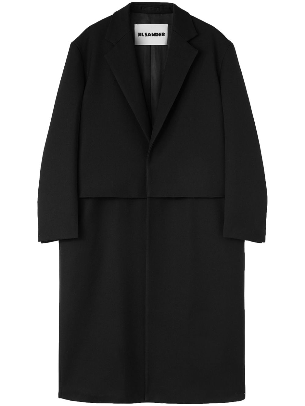 Jil Sander Tailored Coat Black Maison-Kitsune Men Single Breasted Coats
