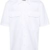 Jil Sander short-sleeve Cotton Shirt White Maison-Kitsune Men Shirts