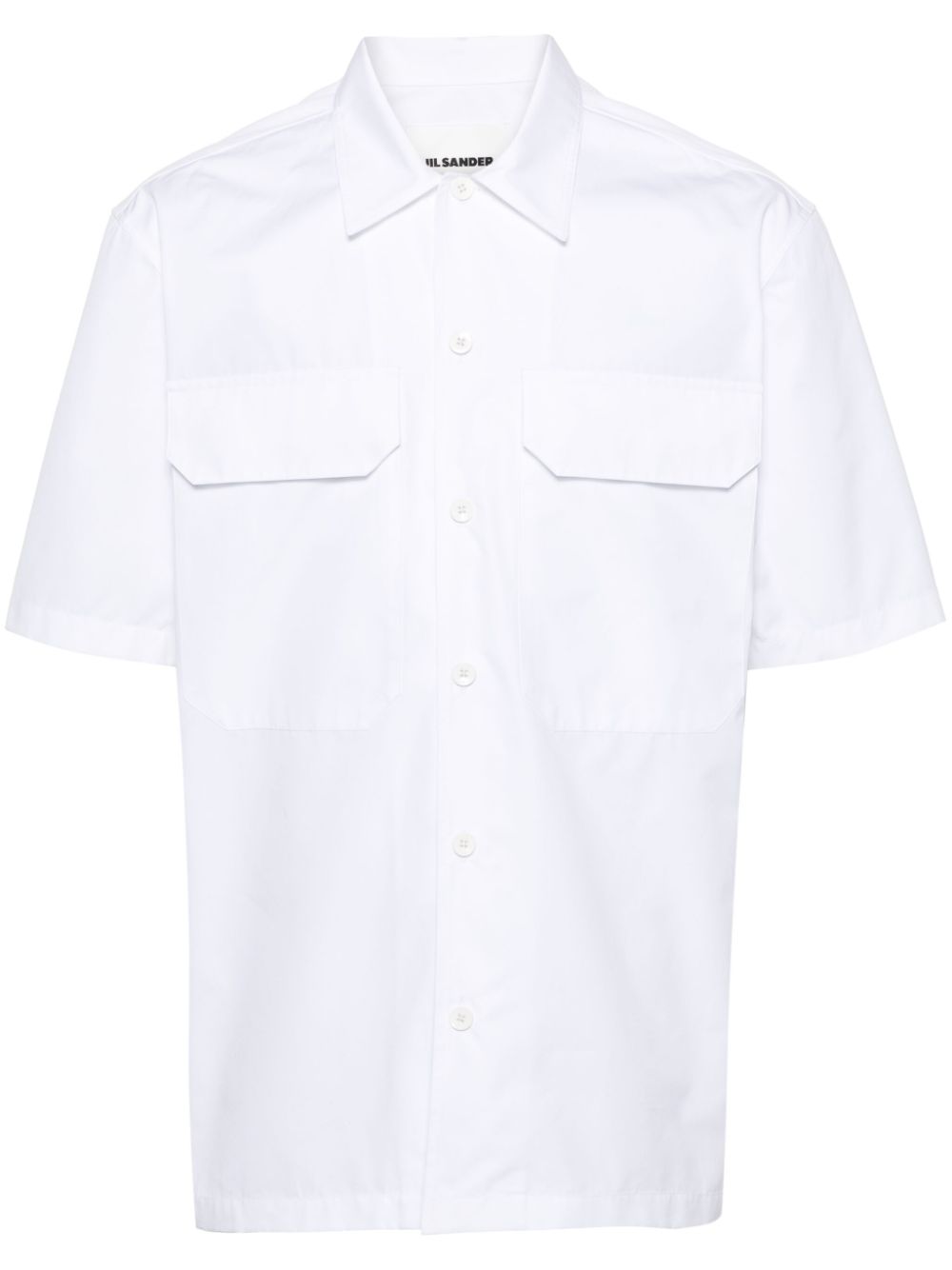 Jil Sander short-sleeve Cotton Shirt White Maison-Kitsune Men Shirts