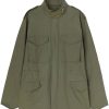Maison-Kitsune Shirt Jackets Men Jil Sander Concealed Fastening Shirt Jacket Green