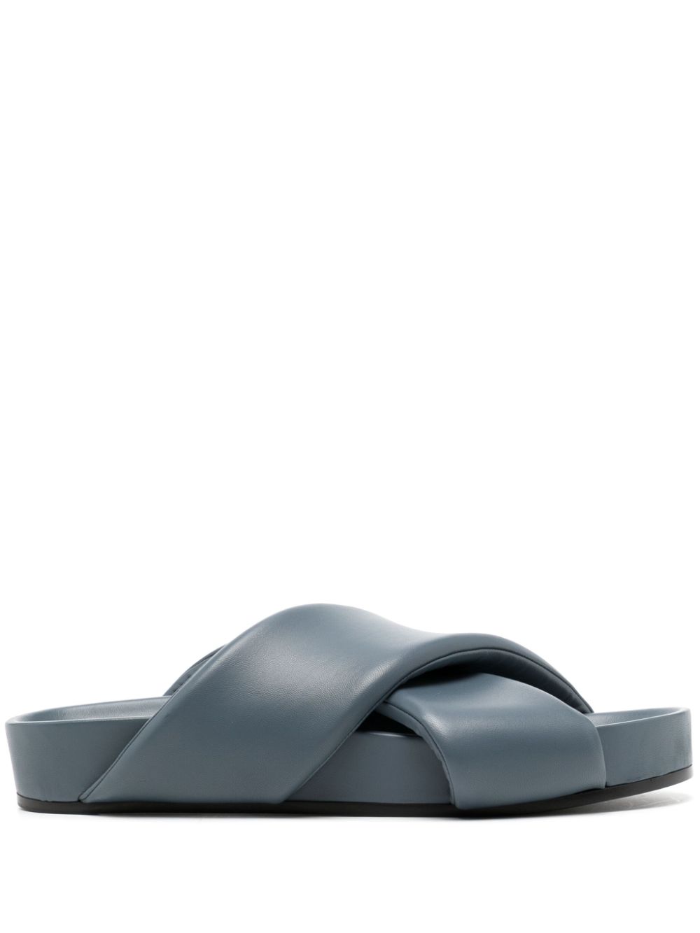 Jil Sander crossover-strap Leather Sandals Blue Men Sandals Maison-Kitsune