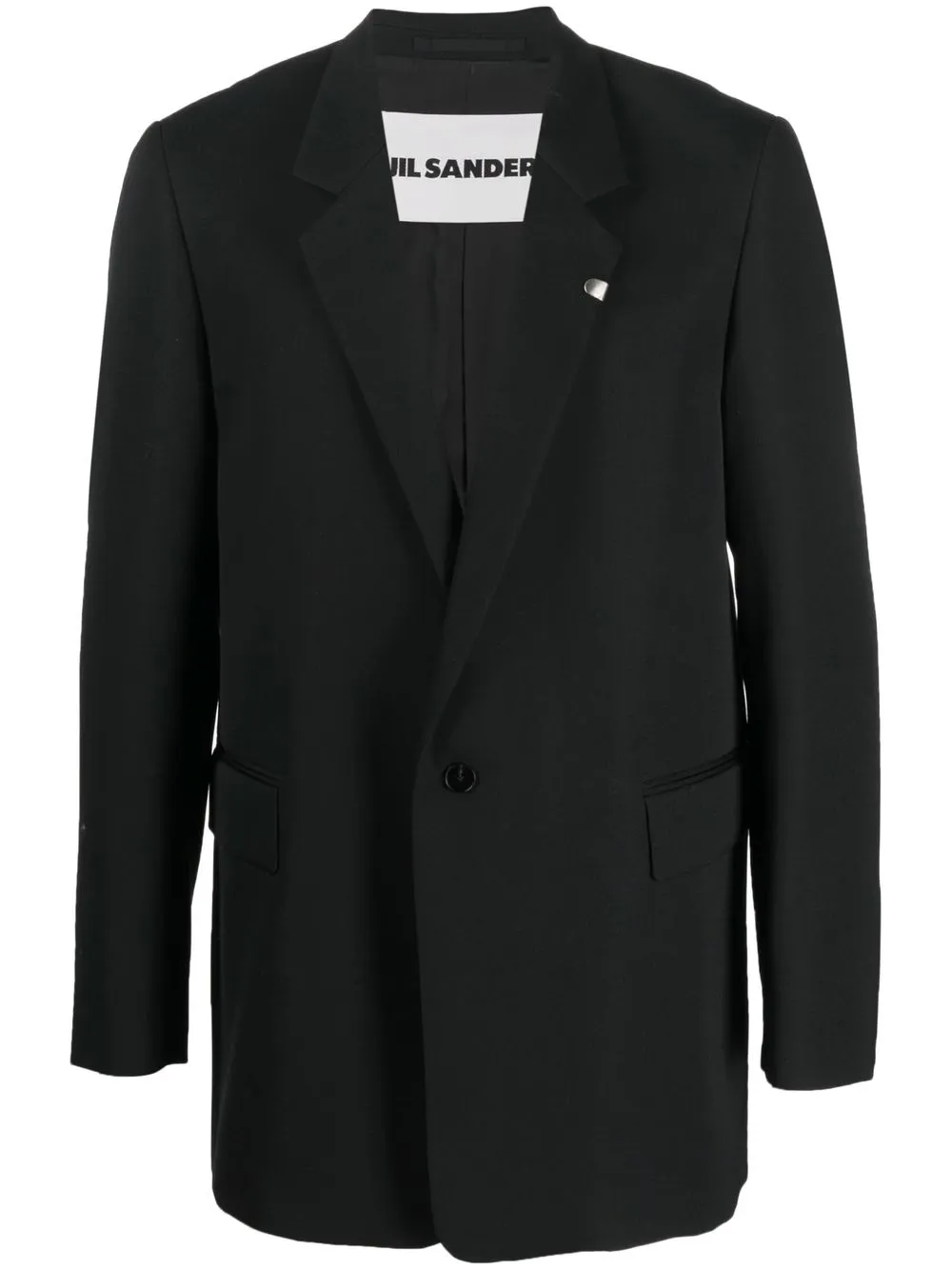 Jil Sander single-breasted Wool Blazer Black Maison-Kitsune Men Blazers
