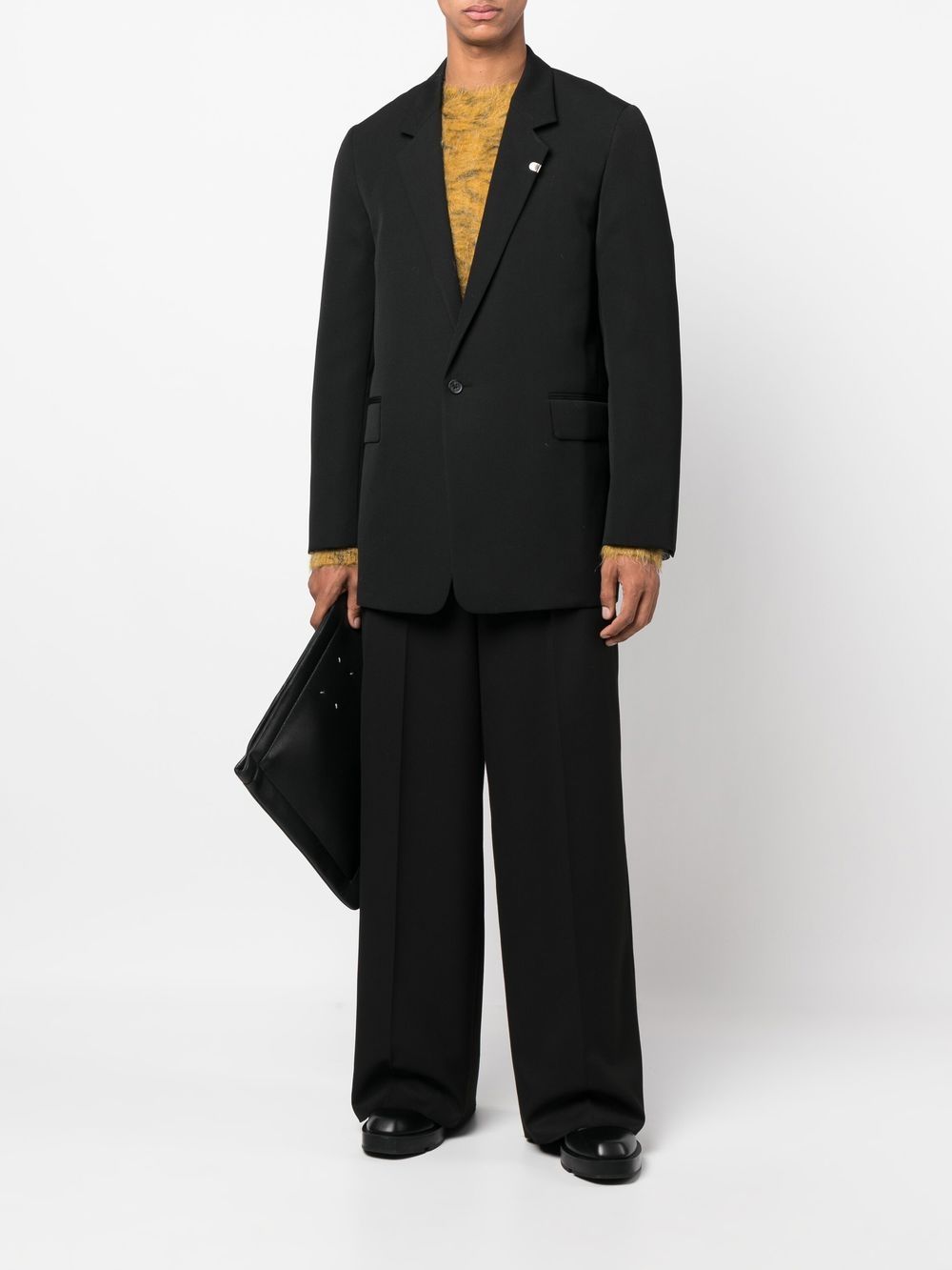 Jil Sander single-breasted Wool Blazer Black Maison-Kitsune Men Blazers