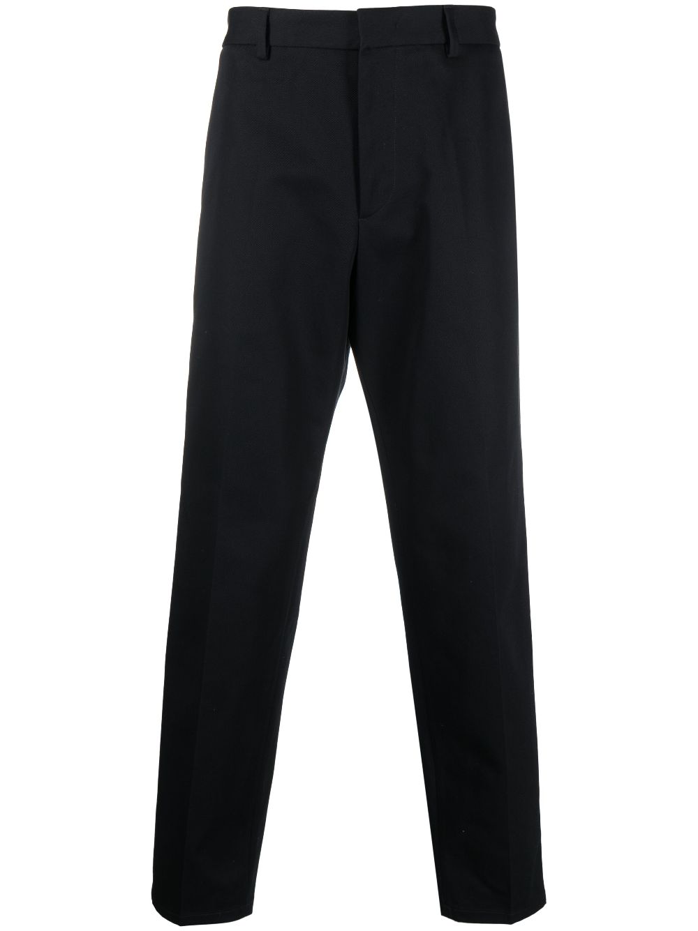Jil Sander straight-leg Cotton Trousers Blue Men Regular-Fit & Straight Leg Pants Maison-Kitsune