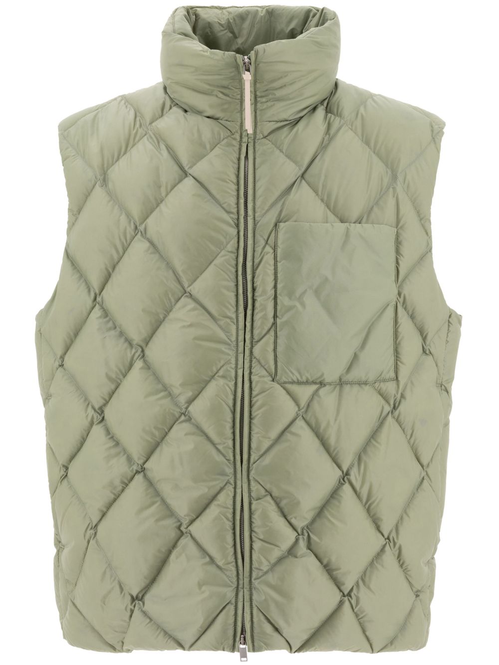 Maison-Kitsune Waistcoats & Gilets Men Jil Sander Quilted Gilet Green