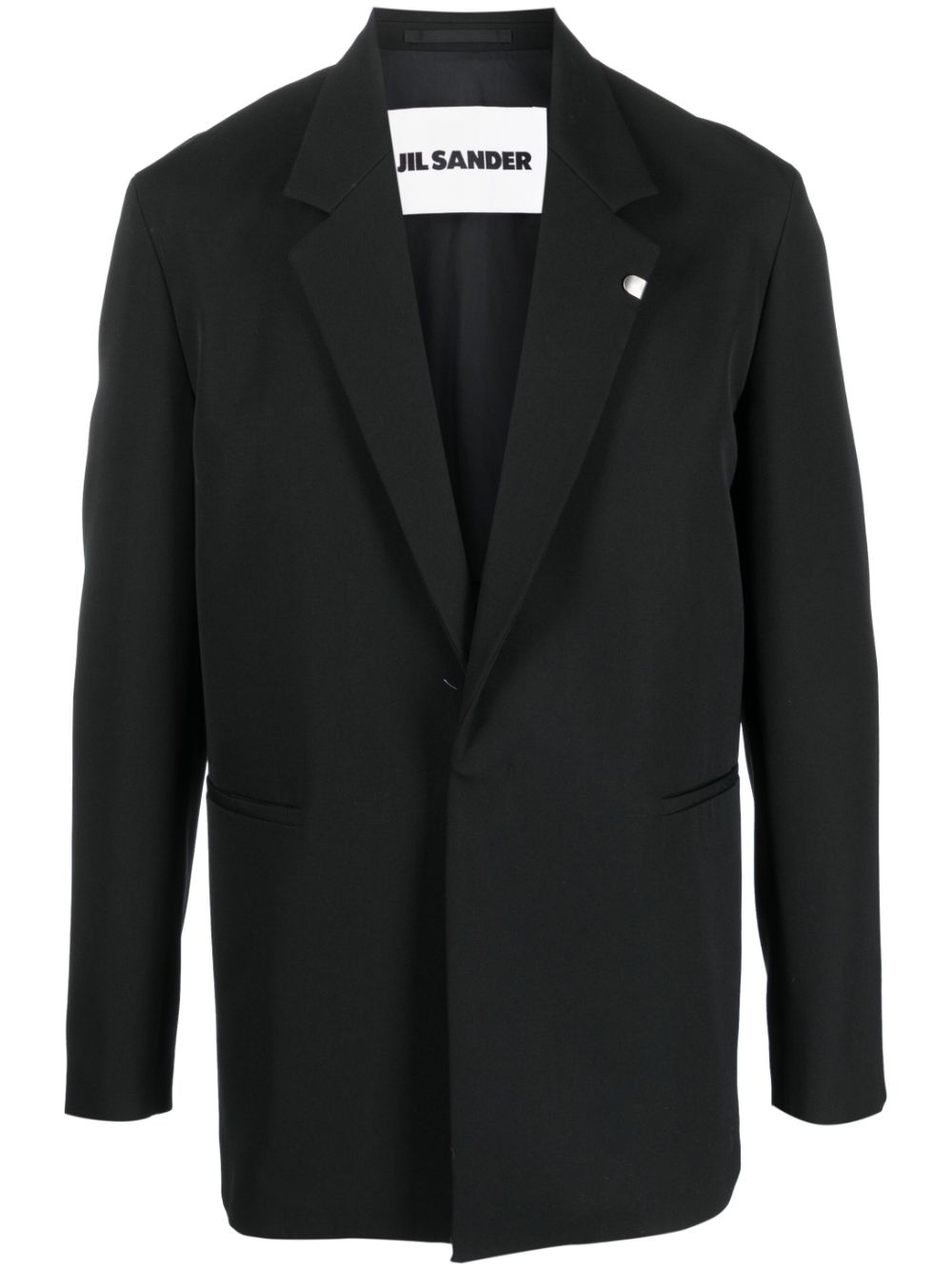 Jil Sander brooch-detail Blazer Black Men Blazers Maison-Kitsune