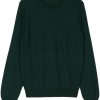 Jil Sander crew-neck Sweater Green Men Knitted Sweaters Maison-Kitsune