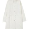 Maison-Kitsune Jil Sander Fishtail Hooded Cotton Parka White Men Parkas