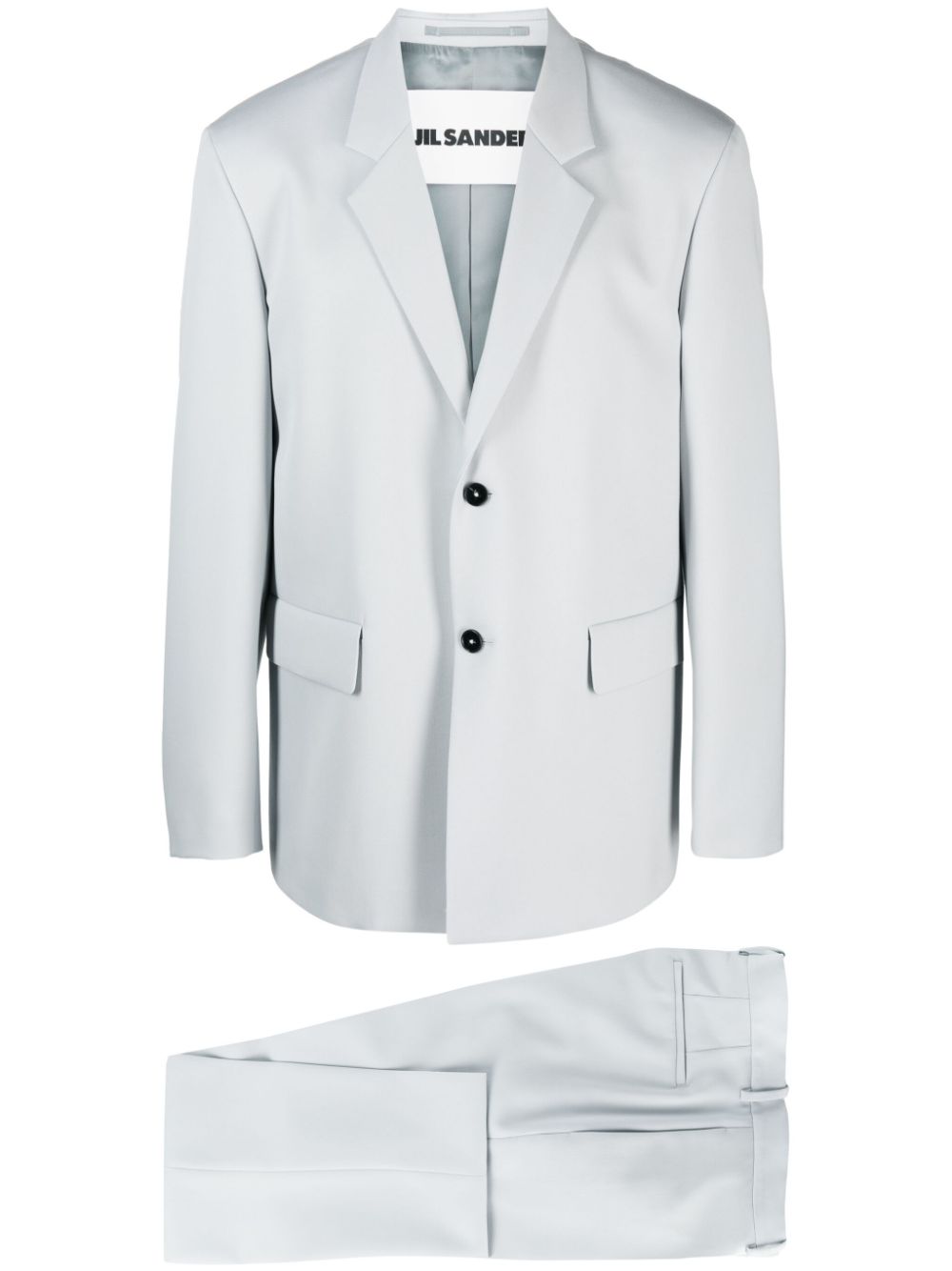 Jil Sander straight-leg single-breasted Suit Grey Men Single Breasted Suits Maison-Kitsune