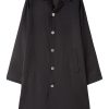Men Single Breasted Coats Maison-Kitsune Jil Sander button-down single-breasted Coat Black