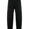 Maison-Kitsune Jil Sander tapered-leg Tailored Trousers Black Men Tapered Pants