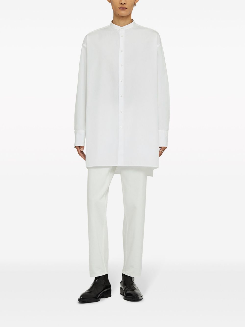 Jil Sander Sunday Cotton Shirt White Maison-Kitsune Men Shirts
