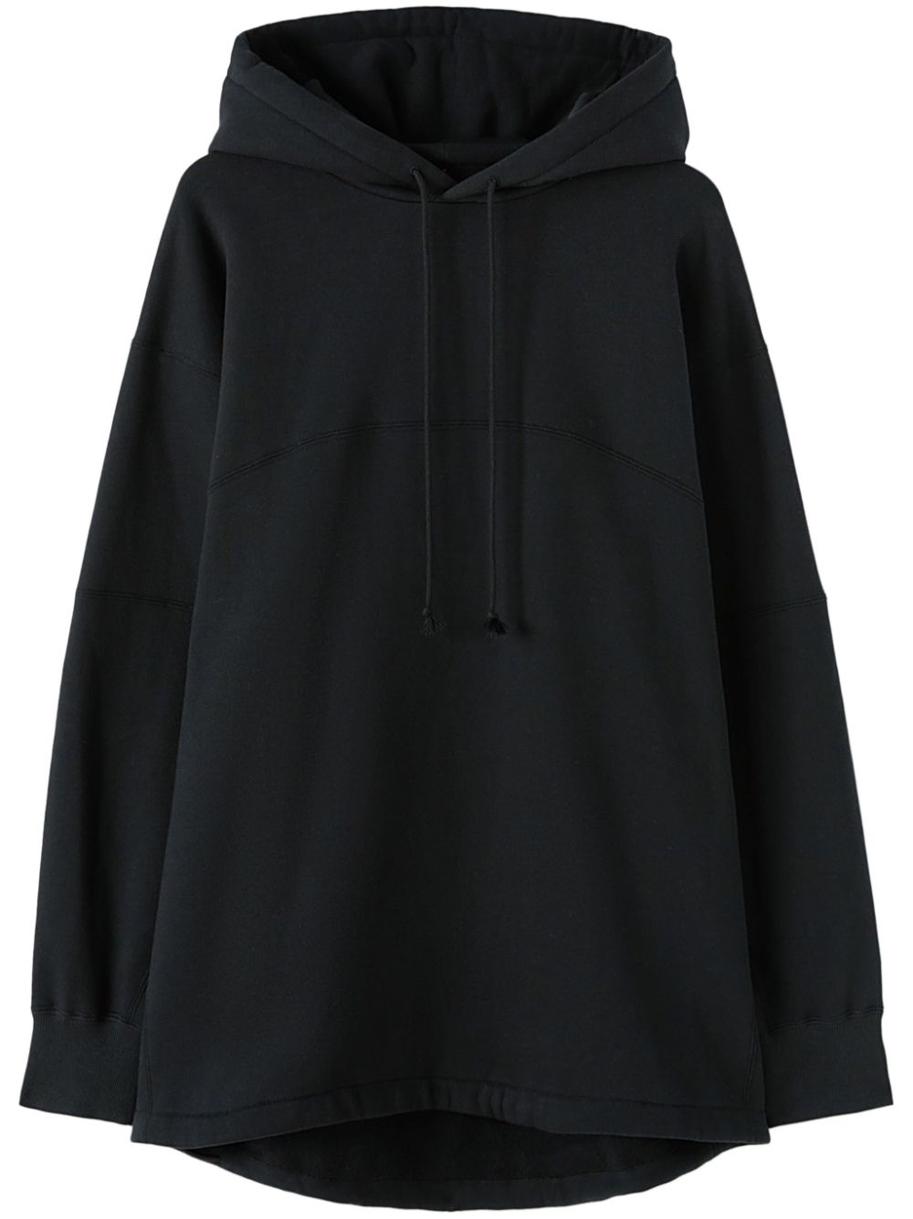 Men Hoodies Maison-Kitsune Jil Sander logo-embroidered Cotton Hoodie Black