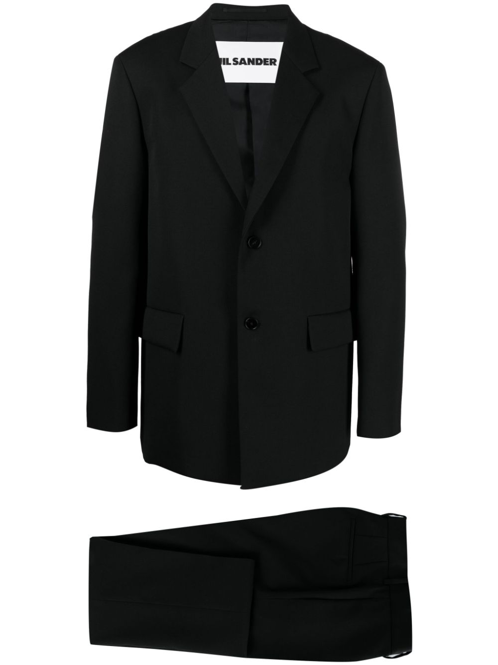 Jil Sander single-breasted straight-leg Suit Black Men Single Breasted Suits Maison-Kitsune