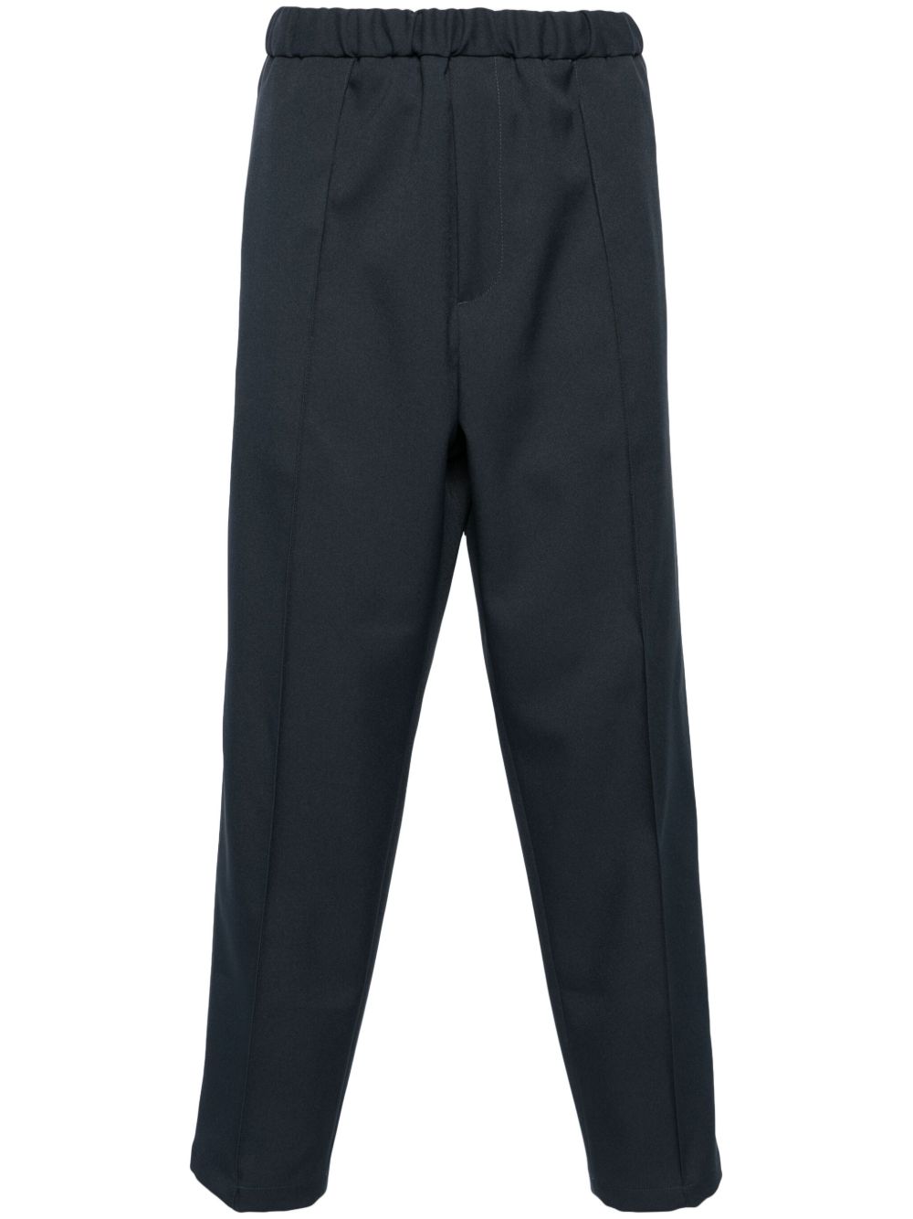 Jil Sander elasticated-waist Tapered Trousers Blue Maison-Kitsune Men Tapered Pants