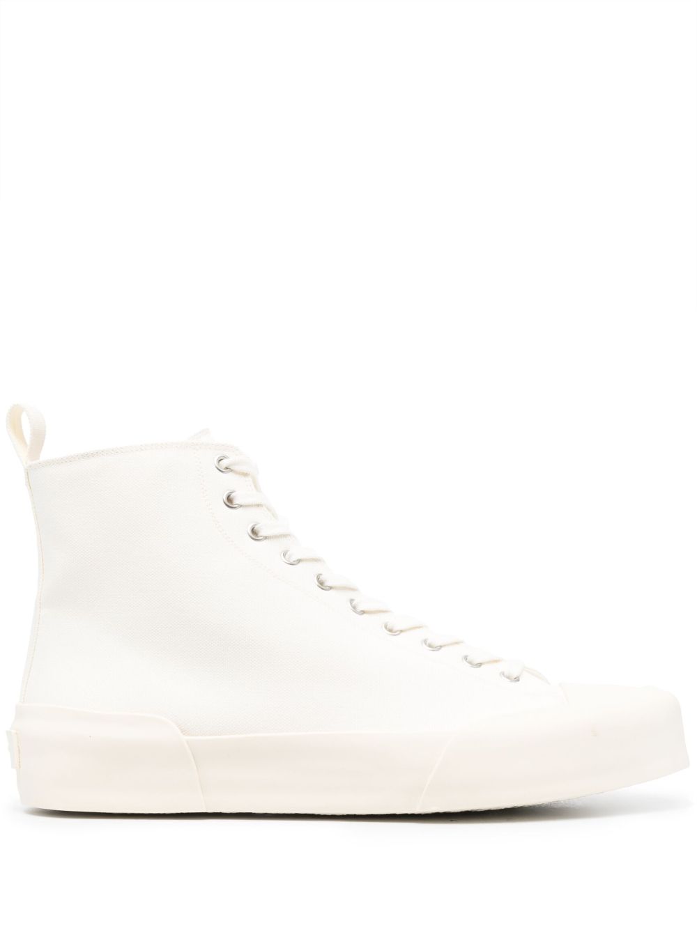 Men Hi-Tops Maison-Kitsune Jil Sander high-top Leather Sneakers White