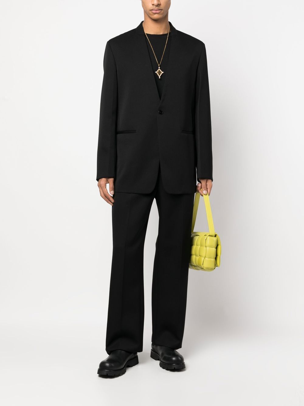 Jil Sander single-breasted two-piece Suit Black Maison-Kitsune Men Single Breasted Suits