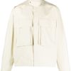 Jil Sander long-sleeve Cotton Jacket Green Maison-Kitsune Men Lightweight Jackets