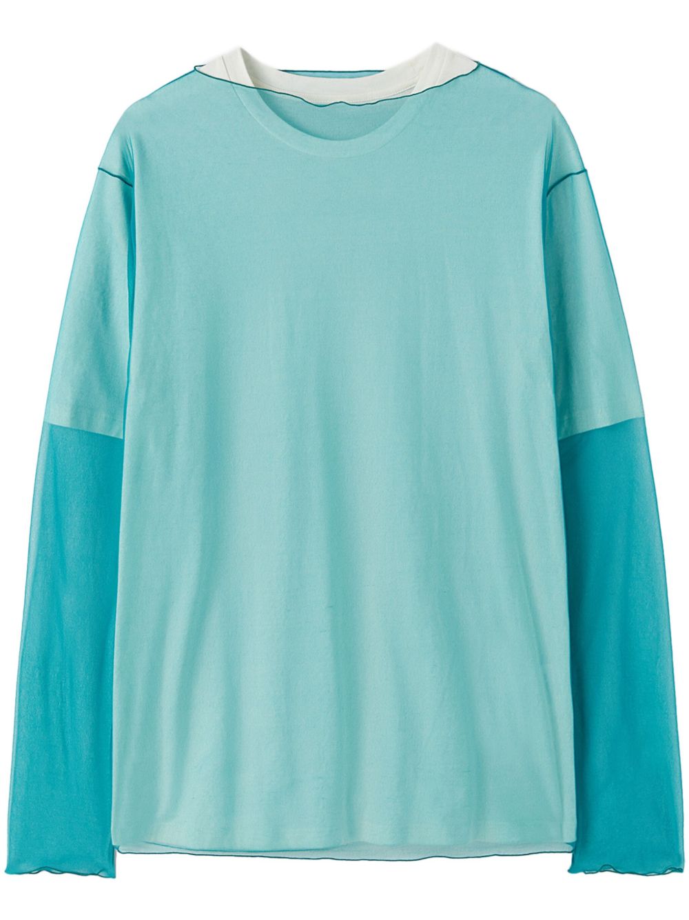 Maison-Kitsune T-Shirts Men Jil Sander Layered long-sleeve T-shirt Blue