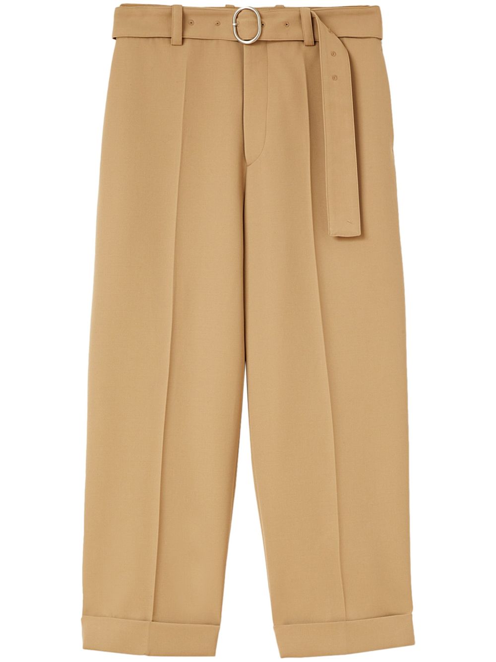 Men Regular-Fit & Straight Leg Pants Maison-Kitsune Jil Sander straight-leg Belted Wool Trousers Brown