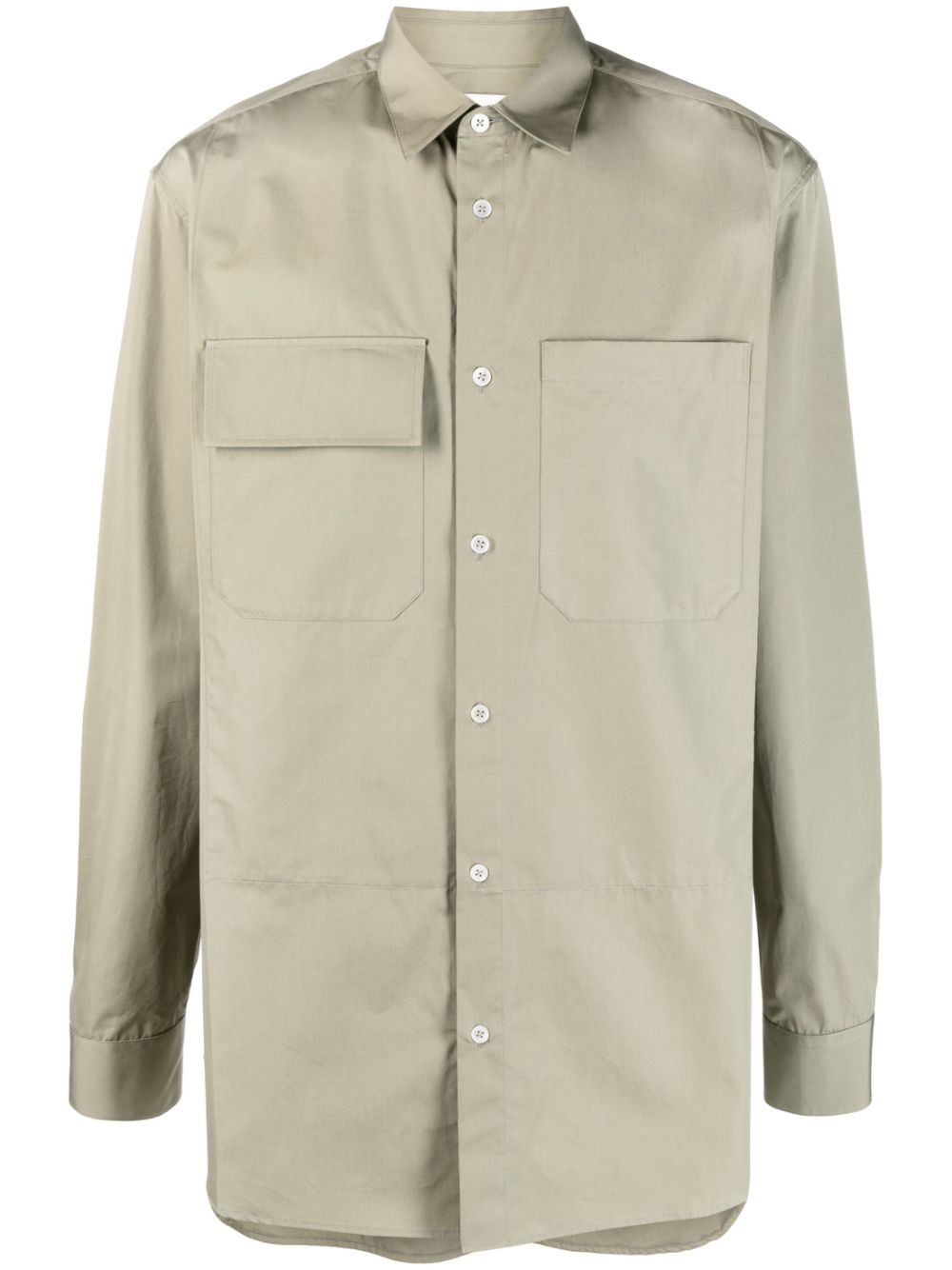 Jil Sander long-sleeve button-up Shirt Green Men Shirts Maison-Kitsune